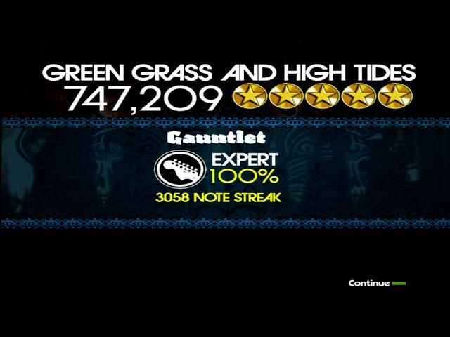 GREEN GRASS & HIGH TIDES EXPERT 100% FC ON ROCK BAND 1 | RB Gauntlet Day 1 Highlights