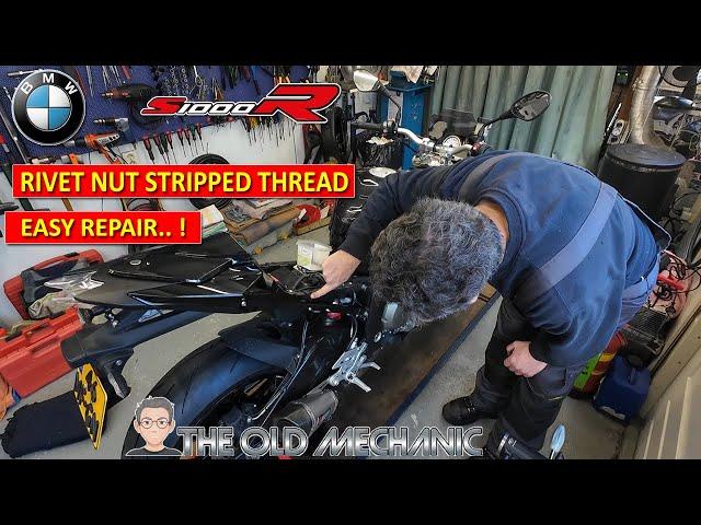 BMW S1000R Rivet nut REPAIR.. EASY..?