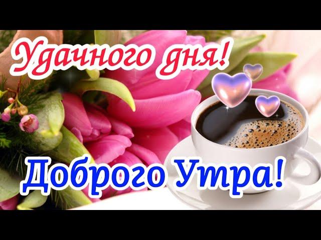  С ДОБРЫМ УТРОМ! ️ Пусть день подарит много поводов для счастья! 🪷 Открытка с пожеланиями