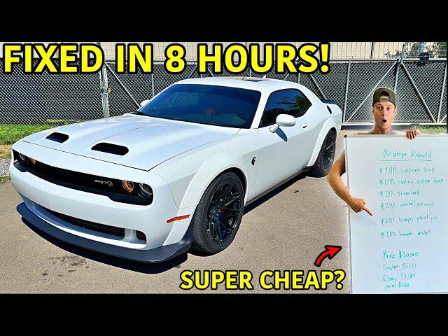 We Rebuilt Our Wrecked Hellcat Redeye In 8 Hours!!!