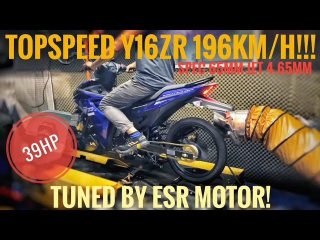 Y16ZR : TOPSPEED PADU Y16 196KM/H VVA SPEC 65MM JET 4.65MM TUNED BY ESR MOTOR!!!