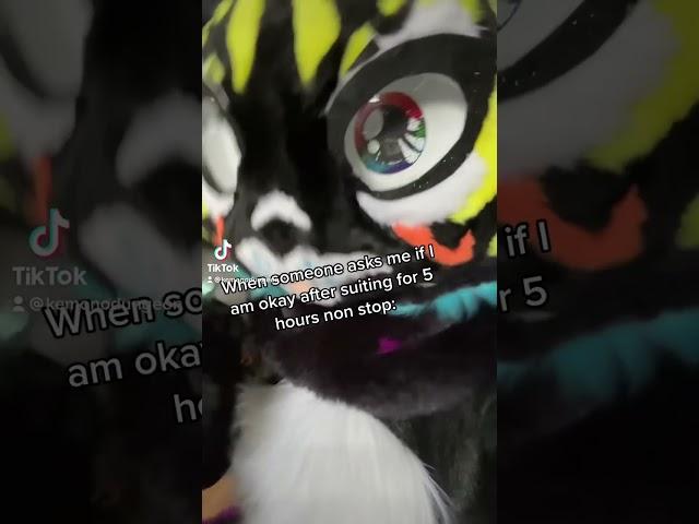 Suiting after 5 hours be like… | fursuit heat exhaustion | what happens after you wear a fursuit