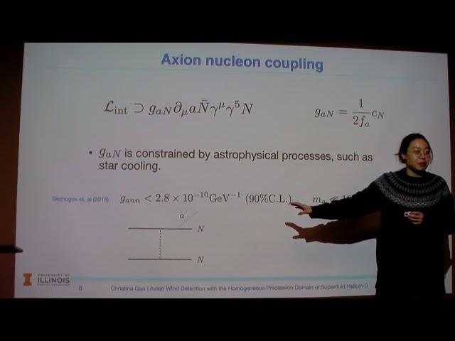 Christina Gao: Axion wind detection with the homogeneous precession domain of superfluid helium-3