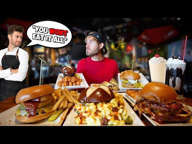 EAT EVERYTHING ON THE TABLE OR TIP $300 TO THE WAITER CHALLENGE!