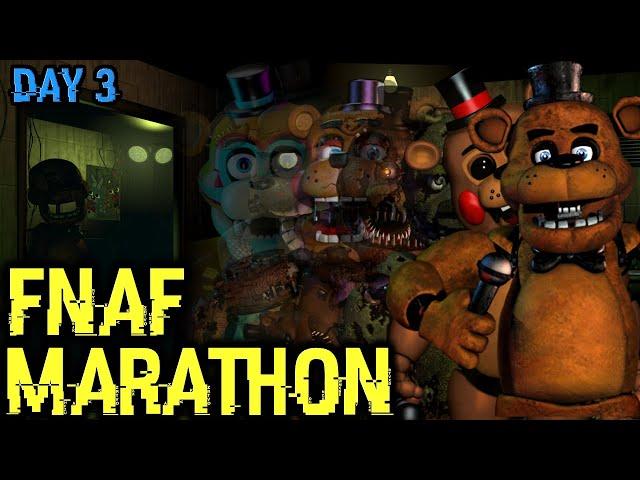 Playing EVERY Main-FNaF + Custom Nights || FNaF Marathon Day 3