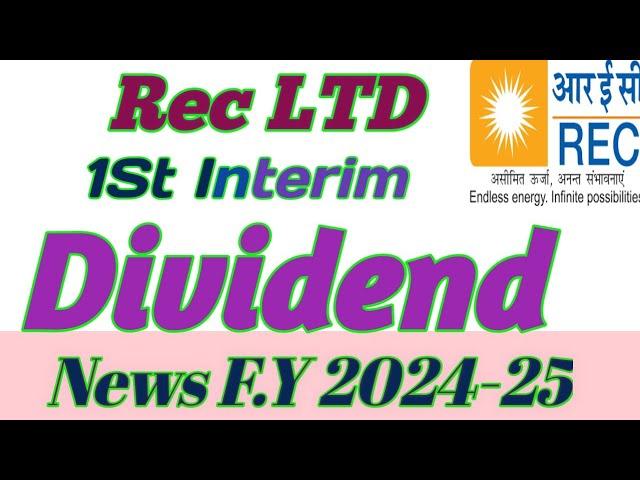 Rec LTD Share Latest News Today ! Rec LTD Share Analysis ! Target  Dividend