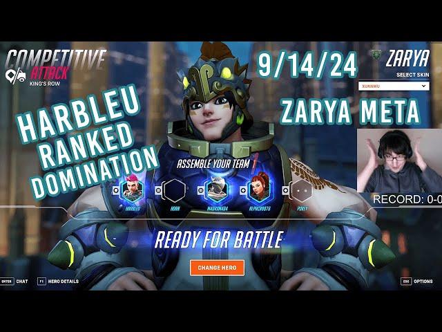 [9/14/24 VOD] Harbleu Plays Overwatch 2 "Zarya Meta, Free Wins"