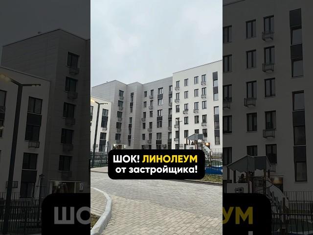 Мы в шоке! Застройщик положил линолеум вместо ламината! #линолеум #ламинат