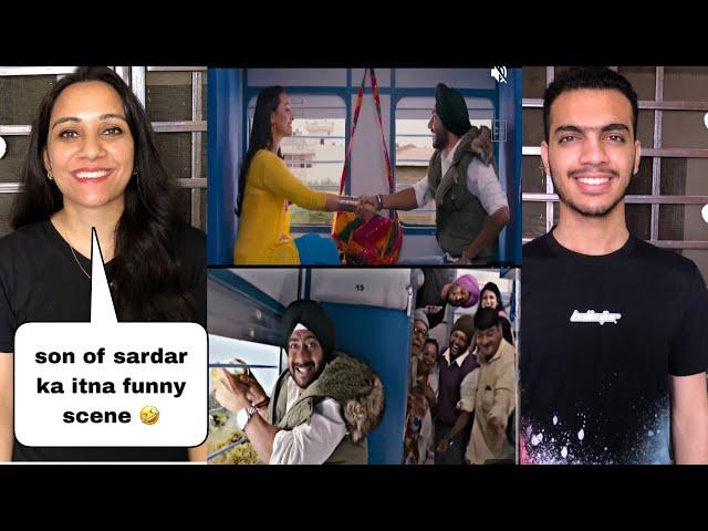 Son Of Sardar Train Comedy Scene || Ajay devgan , sonakshi sinha || Pakistani Reaction