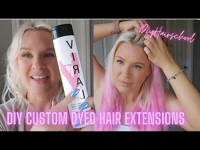 DIY Colored Hair Extensions - How To Dye Your Own Hair Extensions