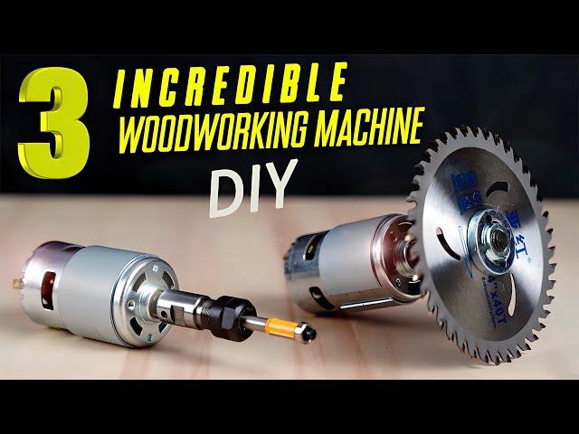 3 AMAZING woodworking machine diy