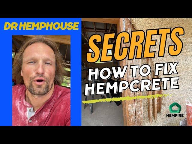 HOW TO FIX A LOOSE OR A CRACKED HEMPCRETE (HEMPLIME) WALL