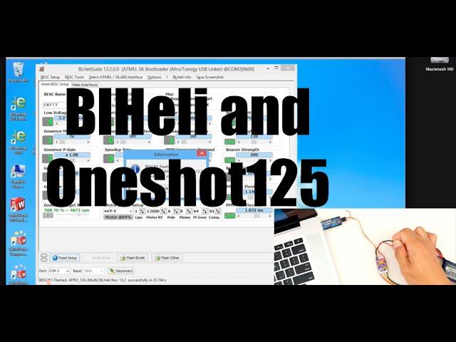 How to flash BlHeli and use Oneshot