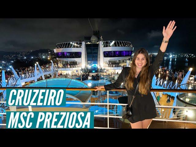 VLOG: TOUR PELO CRUZEIRO MSC PREZIOSA | MINHA PRIMEIRA VEZ EM UM NAVIO