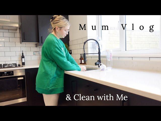 DITL STAY AT HOME MUM VLOG & CLEAN WITH ME DAILY ROUTINE | Ellie Polly