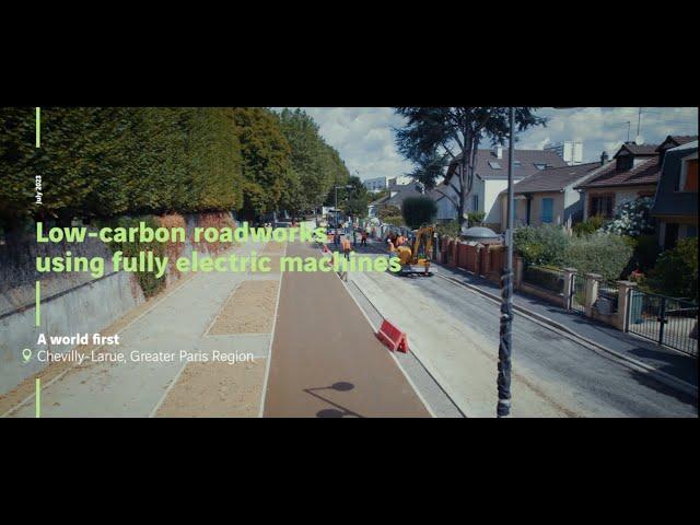 FAYAT and VINCI Construction realize the first road project with 100% electric machines