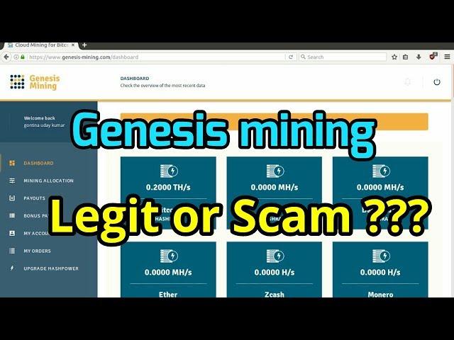 Genesis mining review [180 days Journey ]  Legit or Scam ???