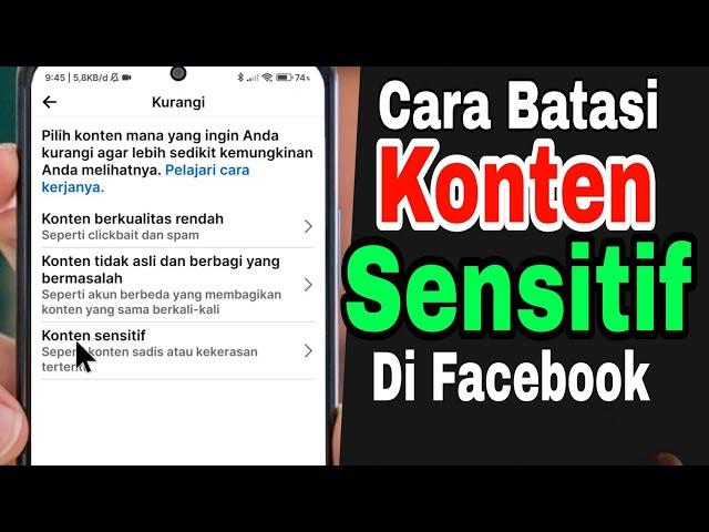 Cara Blokir konten sensitif di Facebook Update terbaru 2024