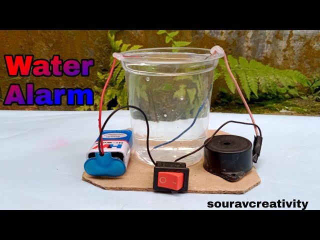 How To Make Water Alarm At Home | Inspire Award Science Projects Easy