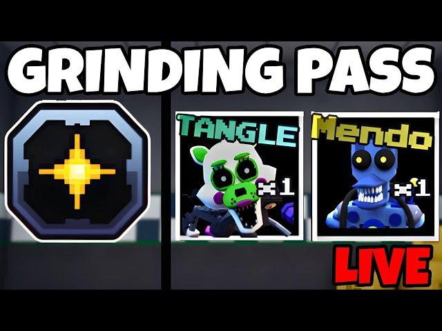 Grinding The NEW Season Pass With Viewers LIVE in Roblox Five Nights TD (FNTD)