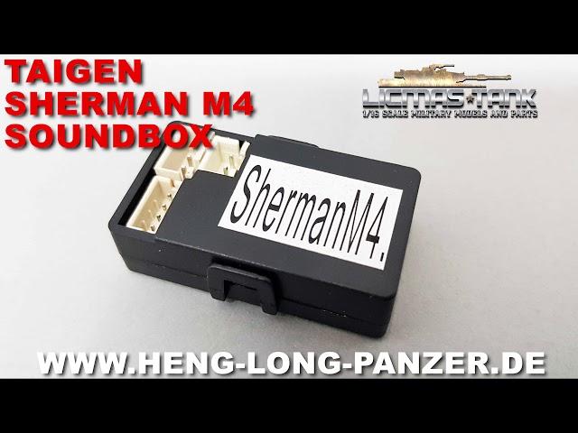 Taigen Soundbox Sherman M4 for RC Tanks