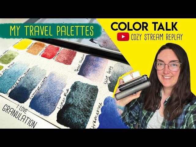 Talking about watercolor, swatching my favorites, & creating my travel palettes for upcoming trip!