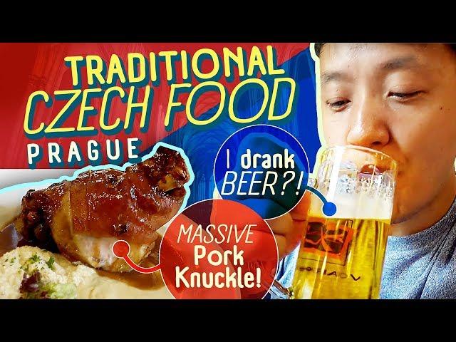 Trying TRADITIONAL CZECH FOOD, MASSIVE Pork Knuckle