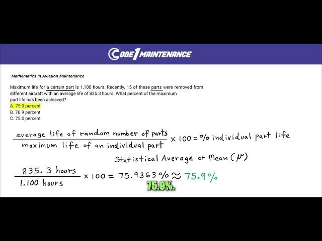 Average Life | Code 1 Maintenance