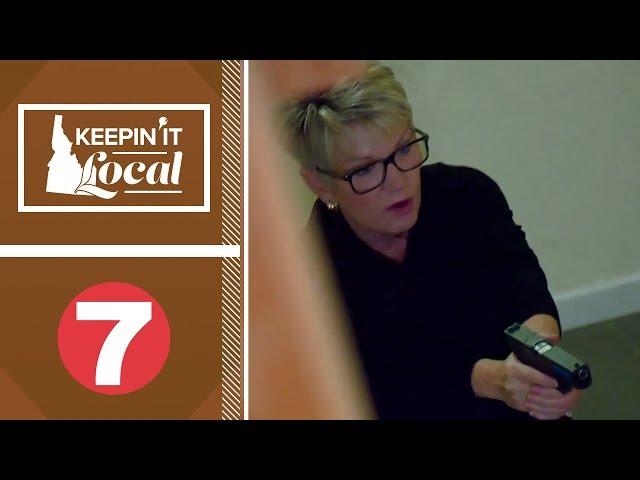 Dee Sarton learns self defense at Forward Movement Training