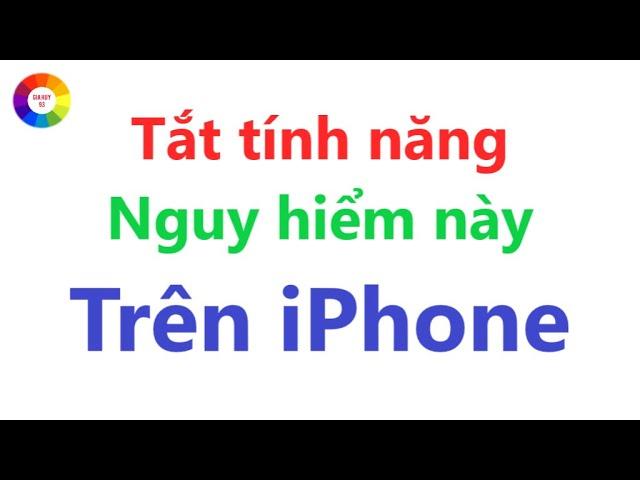 XÀI IPHONE NÊN TẮT NGAY TÍNH NĂNG NÀY NGOÀI MÀN HÌNH KHÓA