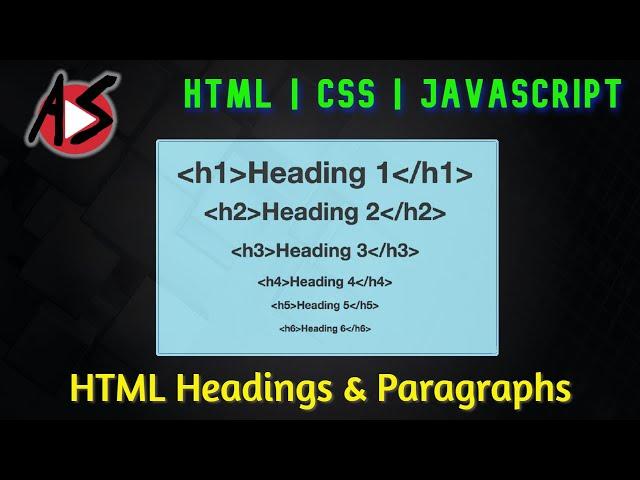 HTML Headings and Paragraphs