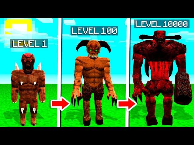 Evolving DEMON BABY Into MAX LEVEL DEMON In MINECRAFT (Upgrading Mobs!) - Minecraft Mods Gameplay