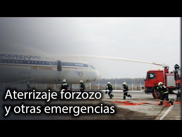 ¿Cómo se preparan en tierra para una emergencia aérea?