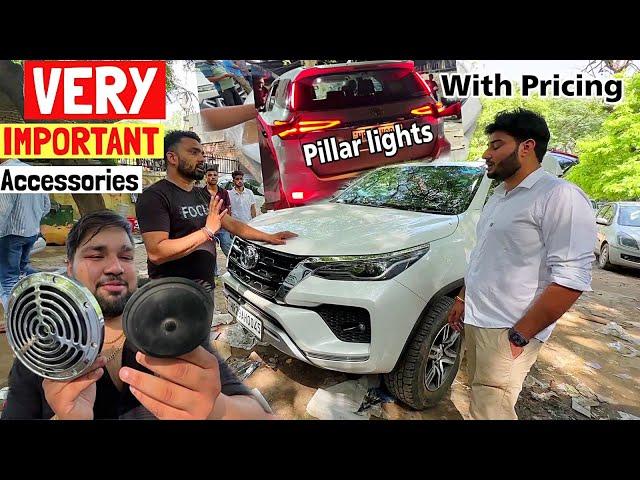 KAROL BAGH का Test : Installing Premium Accessories in FORTUNER 2023