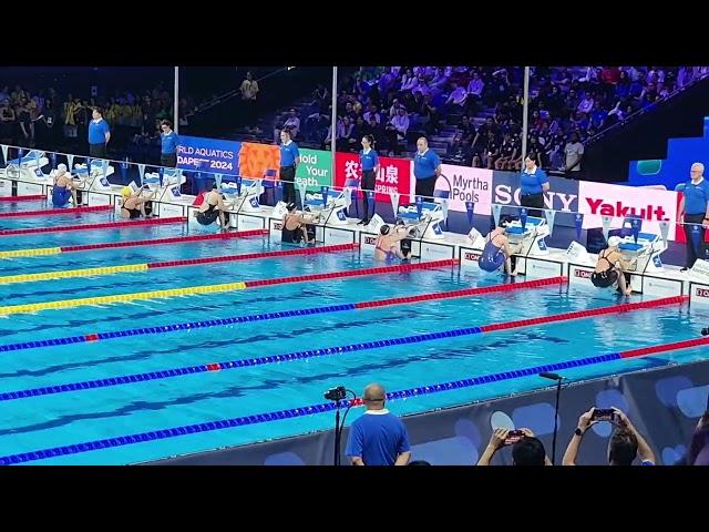 World Aquatics Swimming Championships 25m 2024 - Women 50m Backstroke - Semifinal- Katharine Berkoff