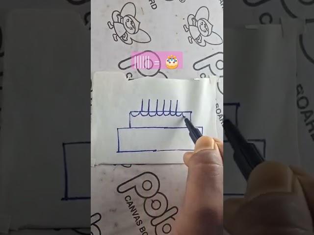 how to draw  Cake #shorts #howto
