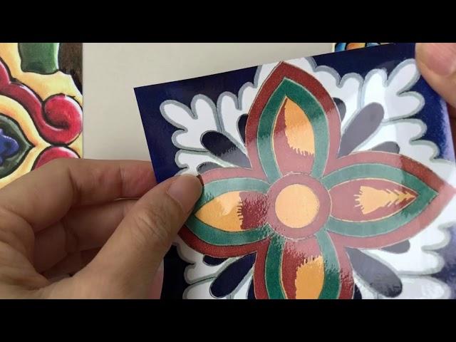 Tile Sticker by SnazzyDecal Talavera series