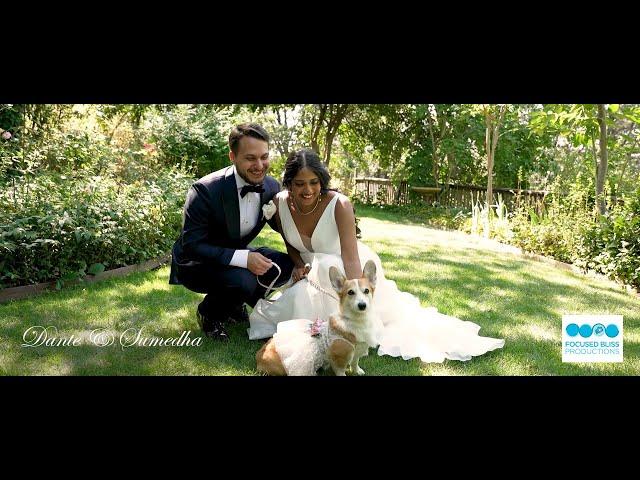 Sumedha & Dante's Mountain Top Wedding in Julian California With Their Pet Corgi Peach