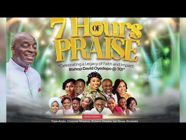 TEMITOPE BUKOLA DAVID AT 7 HOURS OF PRAISE TO CELEBRATE BISHOP DAVID OYEDEPO @70