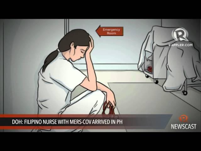 DOH  Filipino nurse with MERS CoV arrived in PH