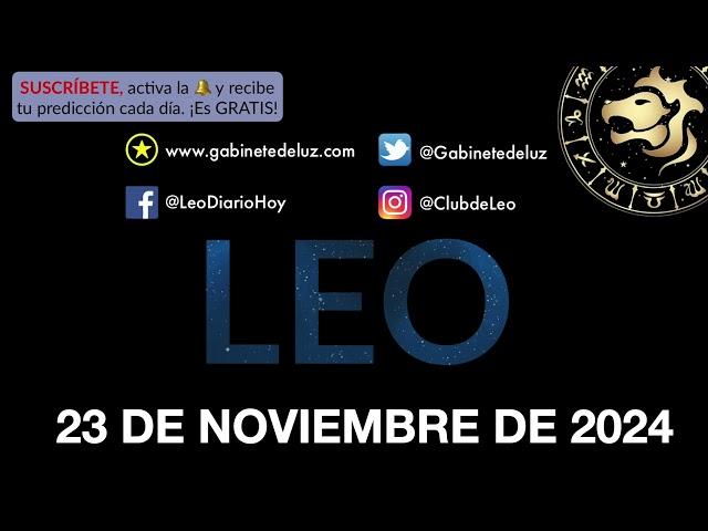 Horóscopo Diario - Leo - 23 de Noviembre de 2024.