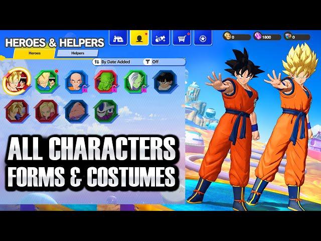 Dragon Ball: Project Multi - All Characters, Transformations, Costumes & Ultimate Attacks Gameplay