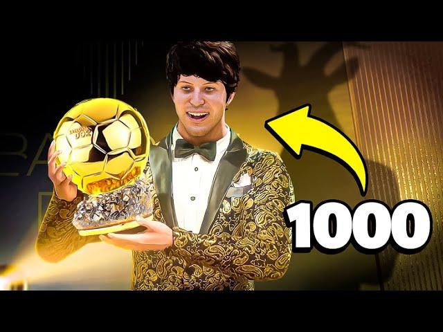 O que acontece se você *MARCAR 1000 GOLS* no Modo Carreira Jogador no EA FC 24?!