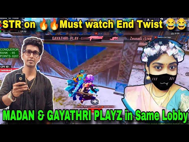 MADAN & GAYATHRI PLAYZ in Same Lobby || PUBG MADAN || madan op || GAYATHRI PLAYZ || MADAN