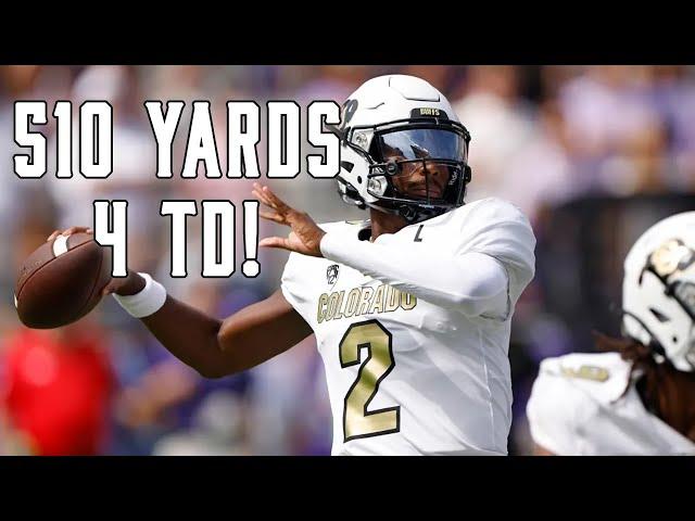 Shedeur Sanders RECORD-SETTING debut highlights vs TCU