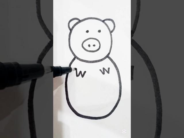 cute easy drawing for your kids #drawing #easy#kids#shorts #shortsviral #one circle song