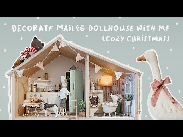 Decorate Maileg Dollhouse with me (Cozy Christmas) Vlog #3