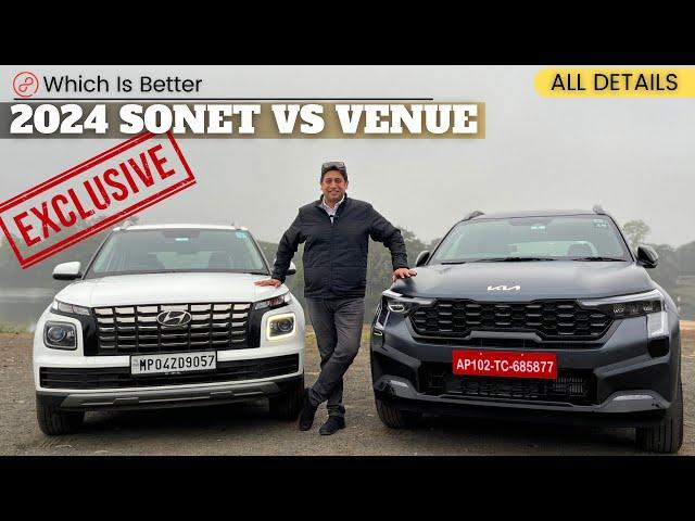 2024 Kia Sonet vs 2023 Hyundai Venue Comparison || Best Sub 4m Compact SUV Review || EXCLUSIVE