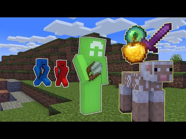 Minecraft Manhunt, but Sheep drop OP Loot...