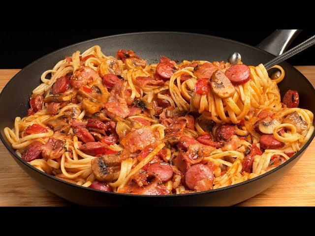 Incredibly delicious hot dish! This pasta recipe drives everyone crazy!